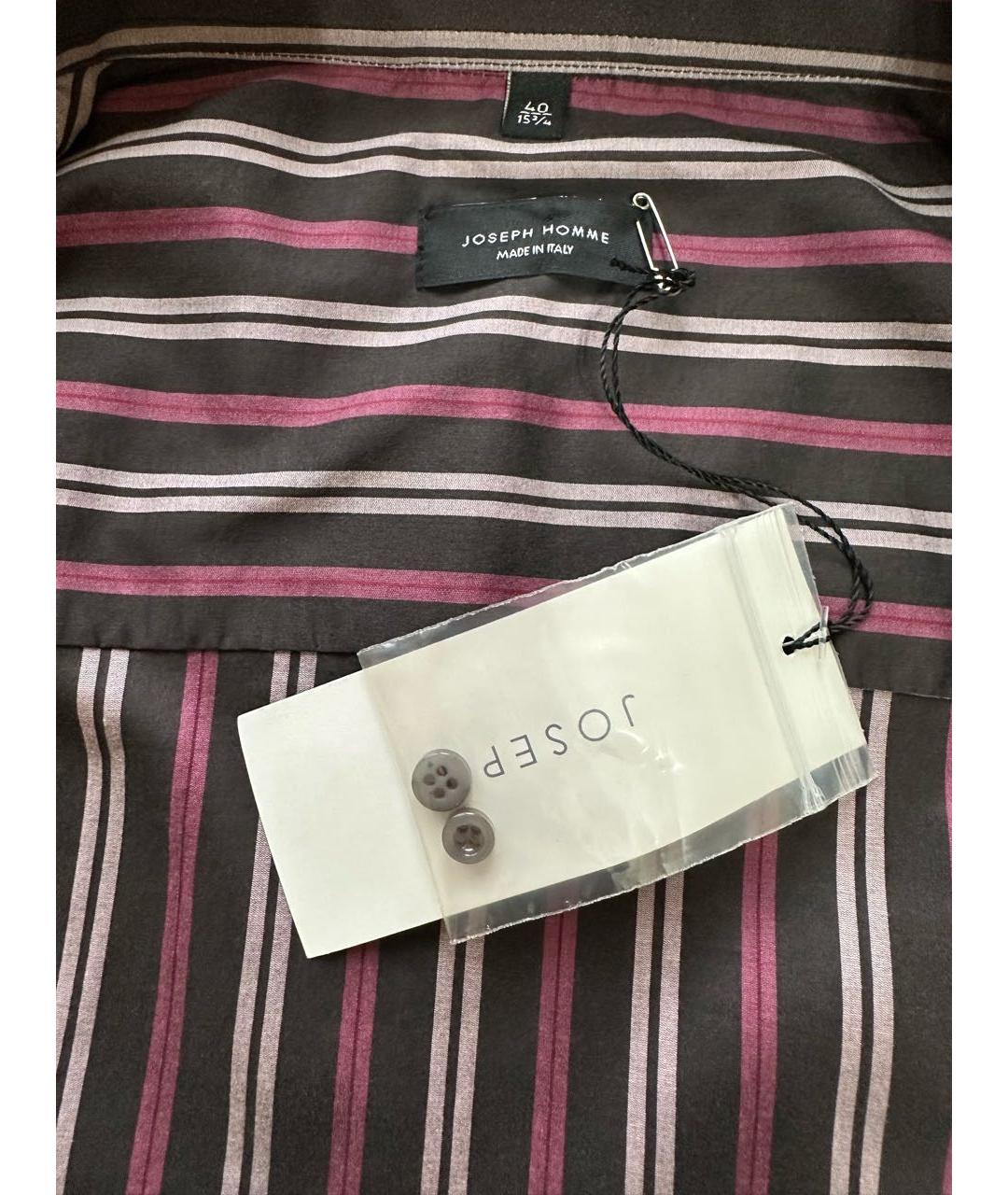 JOSEPH Бордовая хлопко-полиэстеровая кэжуал рубашка, фото 6