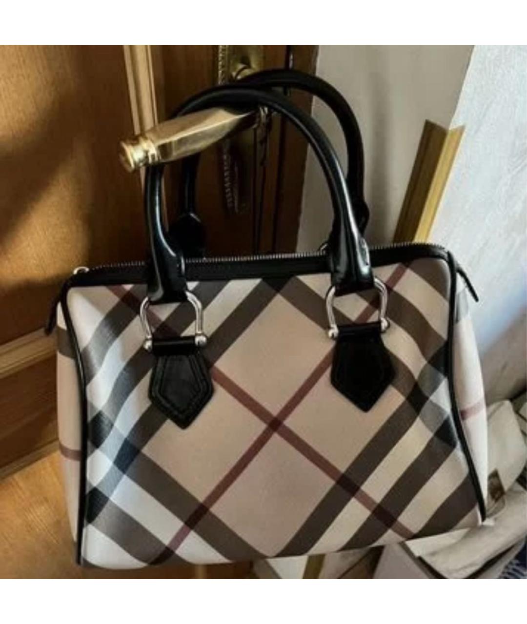 BURBERRY Бежевая сумка с короткими ручками, фото 2