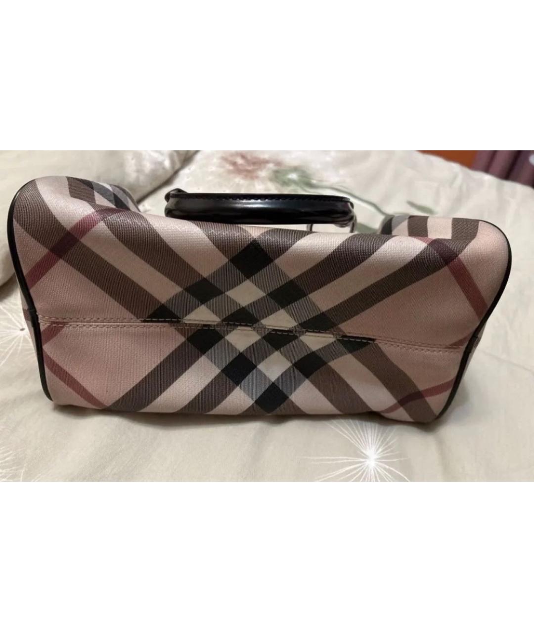 BURBERRY Бежевая сумка с короткими ручками, фото 4