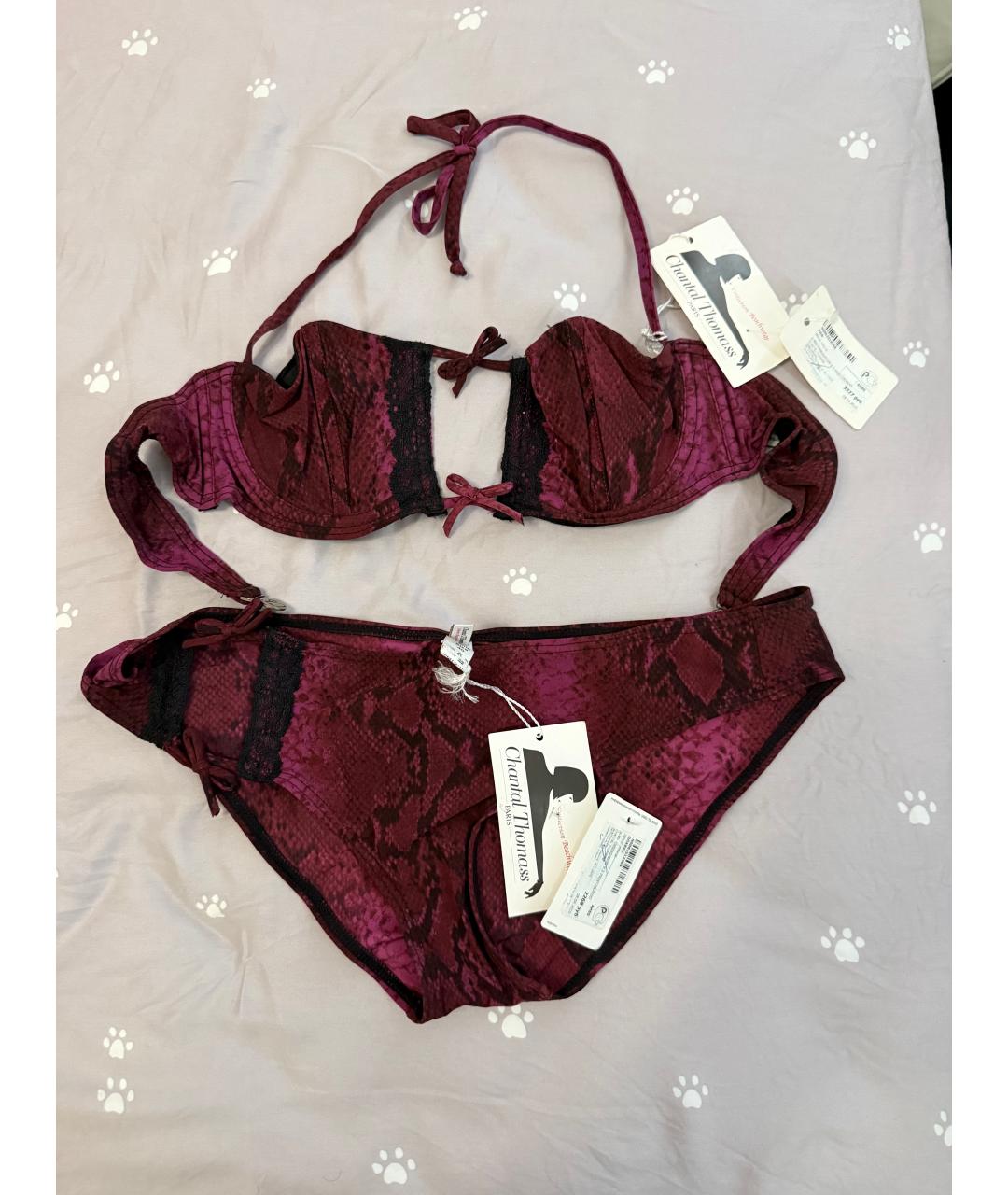 CHANTAL THOMASS Фиолетовый полиамидовый купальник, фото 4