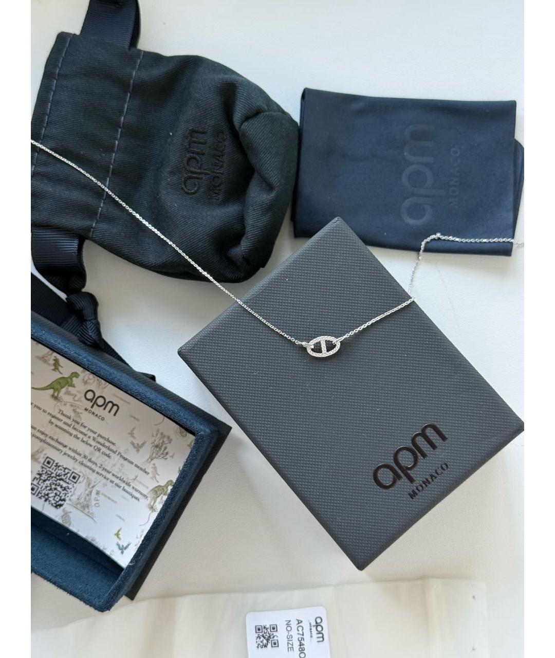 APM Monaco Серебряное серебряное колье, фото 8