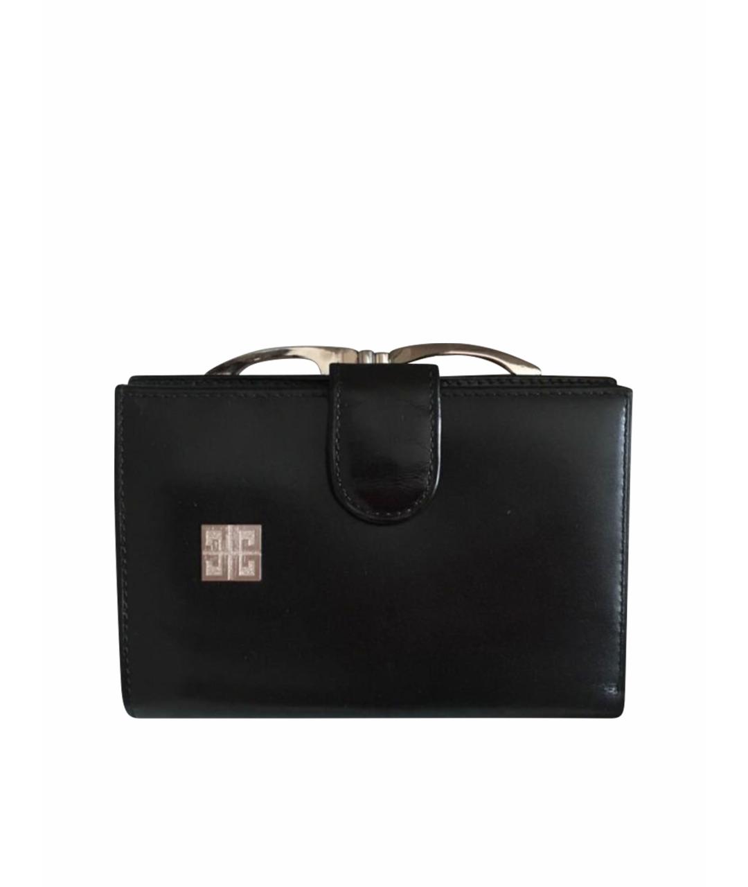 GIVENCHY Черный кожаный кошелек, фото 1