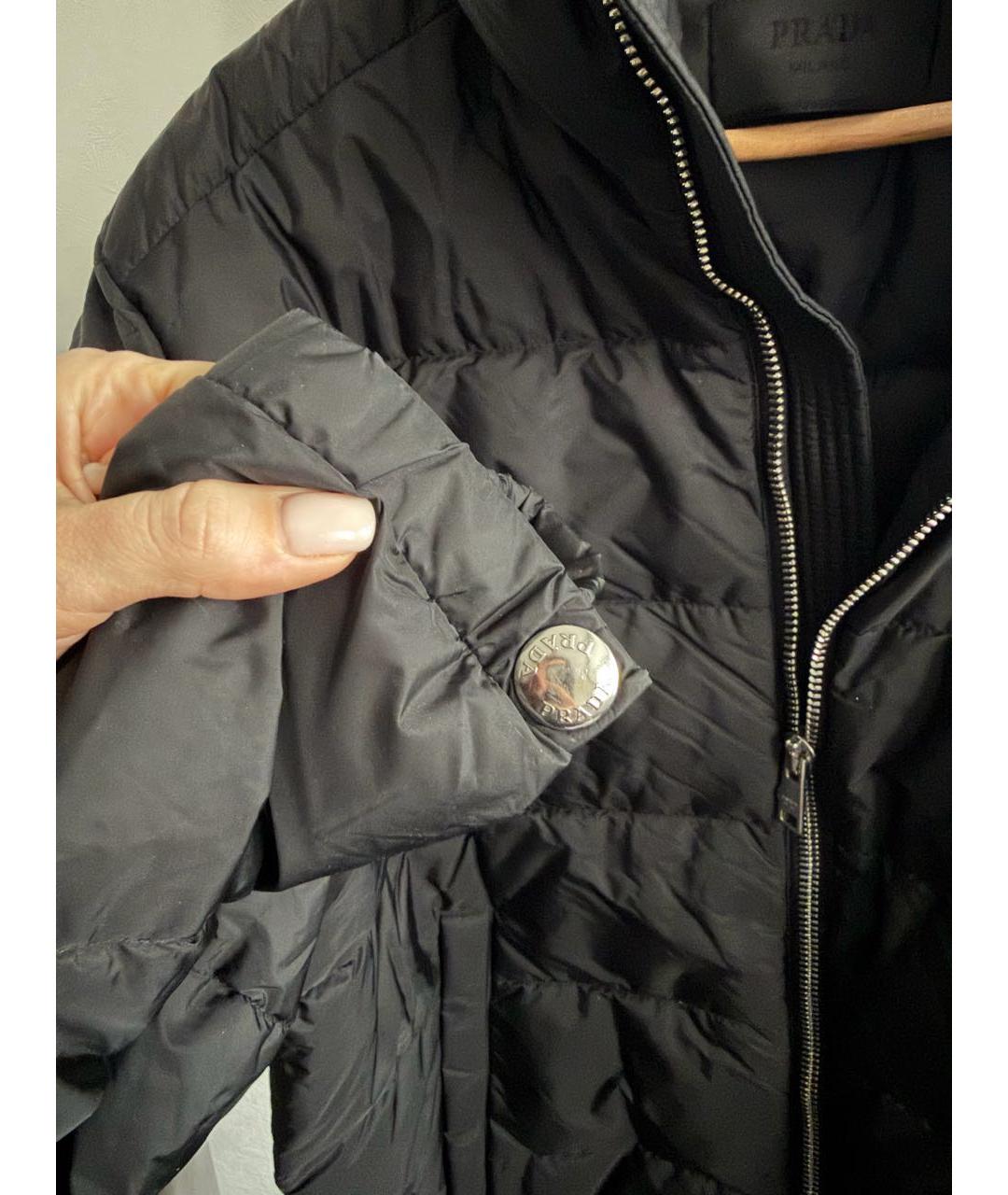 PRADA Черная полиэстеровая куртка, фото 6