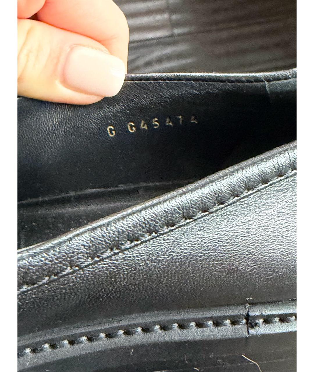 CHANEL Черные кожаные лоферы, фото 4