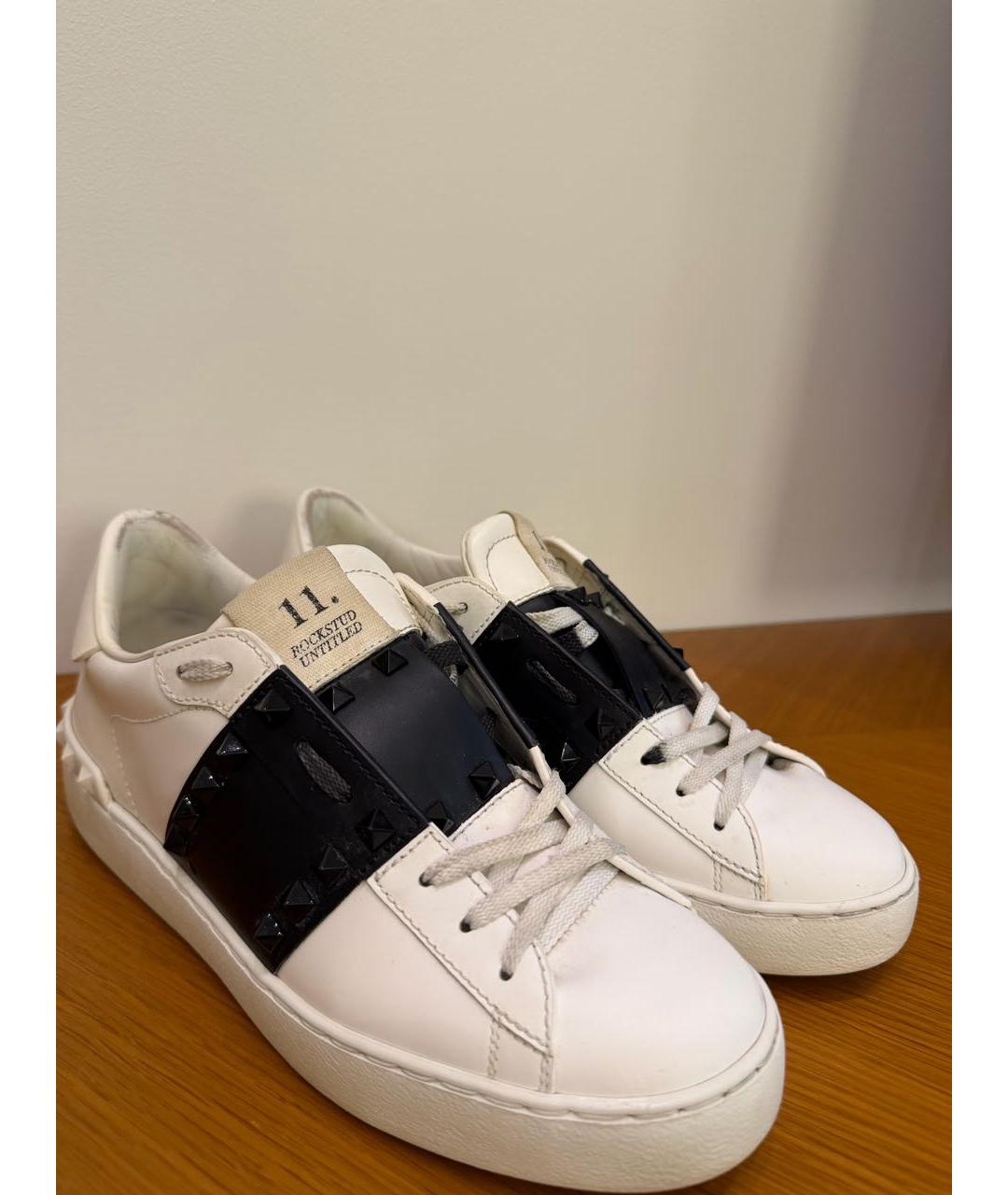 VALENTINO Белые кожаные кеды, фото 2