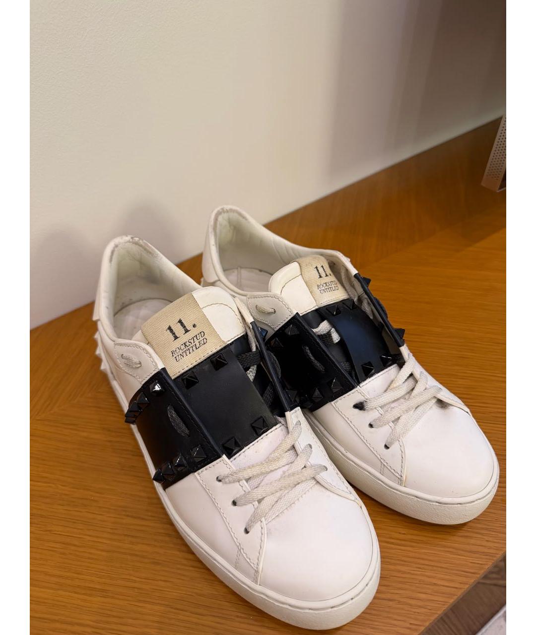 VALENTINO Белые кожаные кеды, фото 3