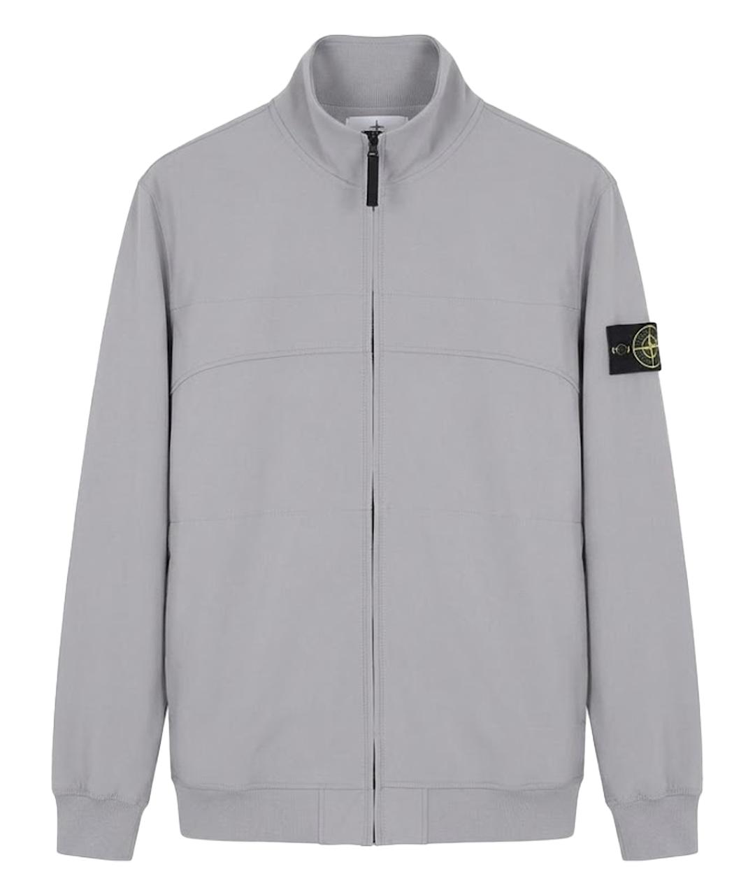 STONE ISLAND Серая синтетическая куртка, фото 1