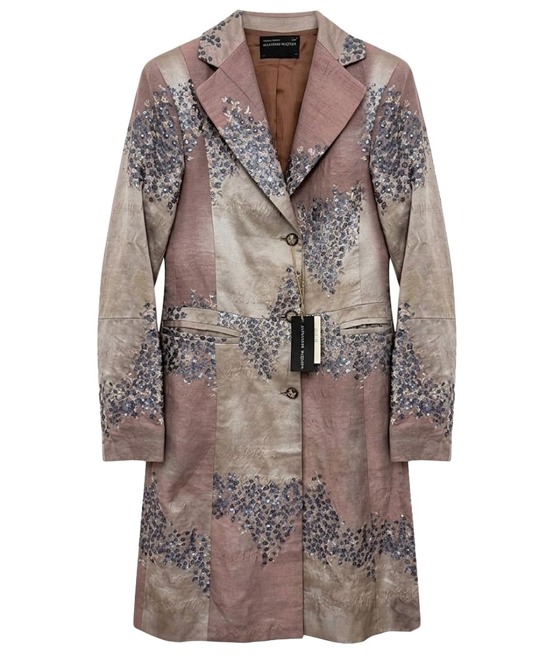 ALEXANDER MCQUEEN Мульти вискозное пальто, фото 1