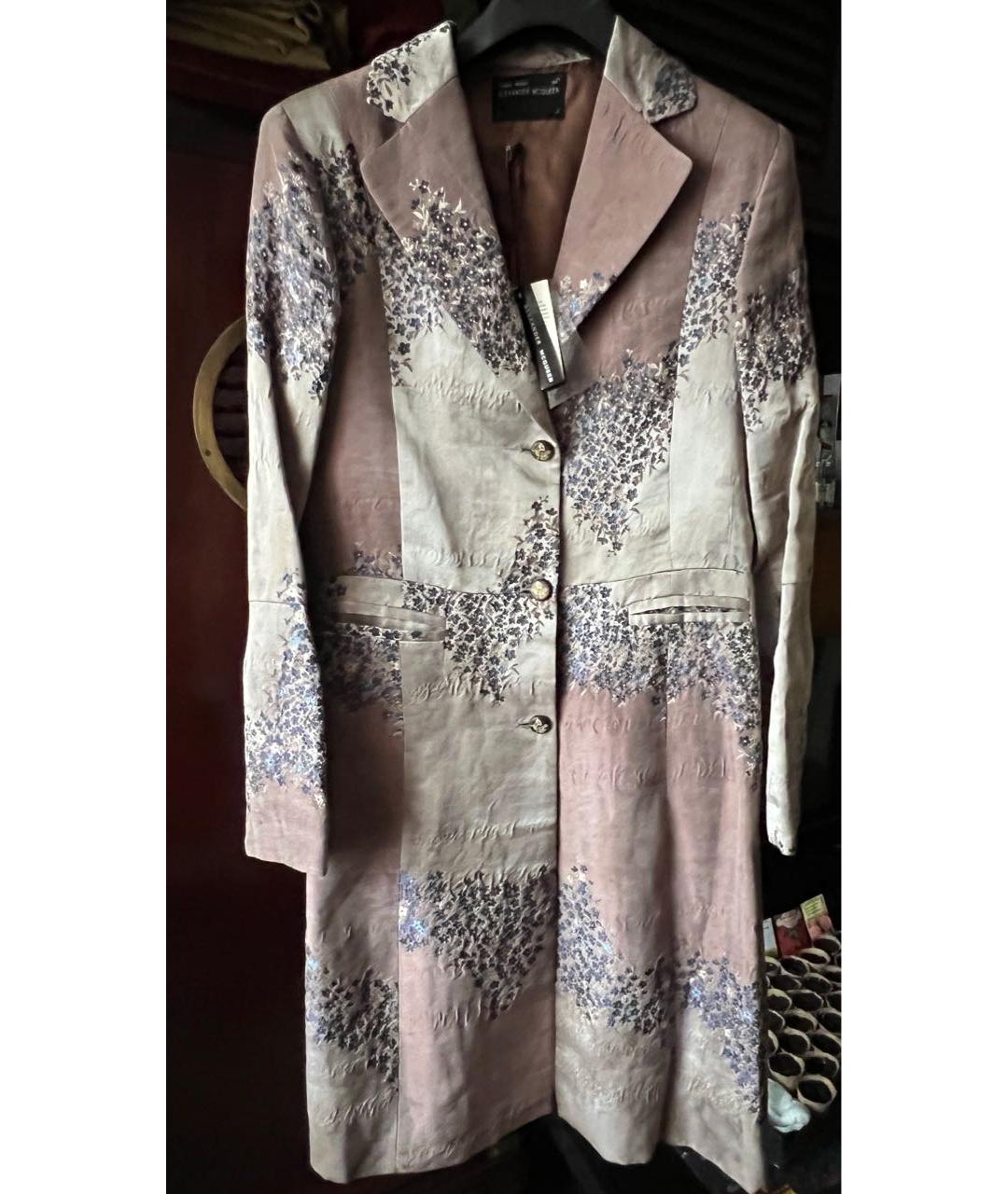 ALEXANDER MCQUEEN Мульти вискозное пальто, фото 8