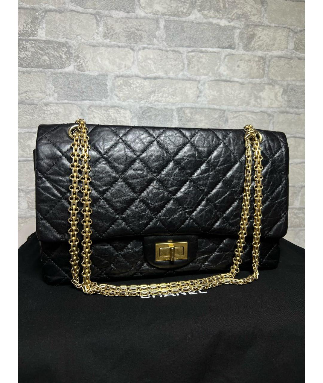 CHANEL Черная кожаная сумка через плечо, фото 3