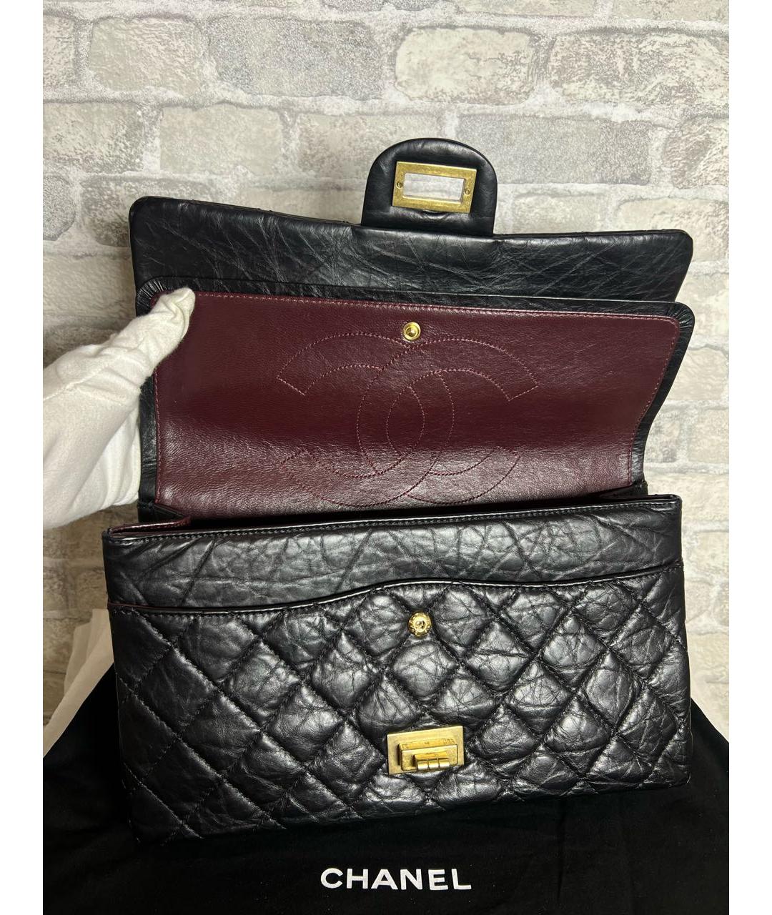 CHANEL Черная кожаная сумка через плечо, фото 7