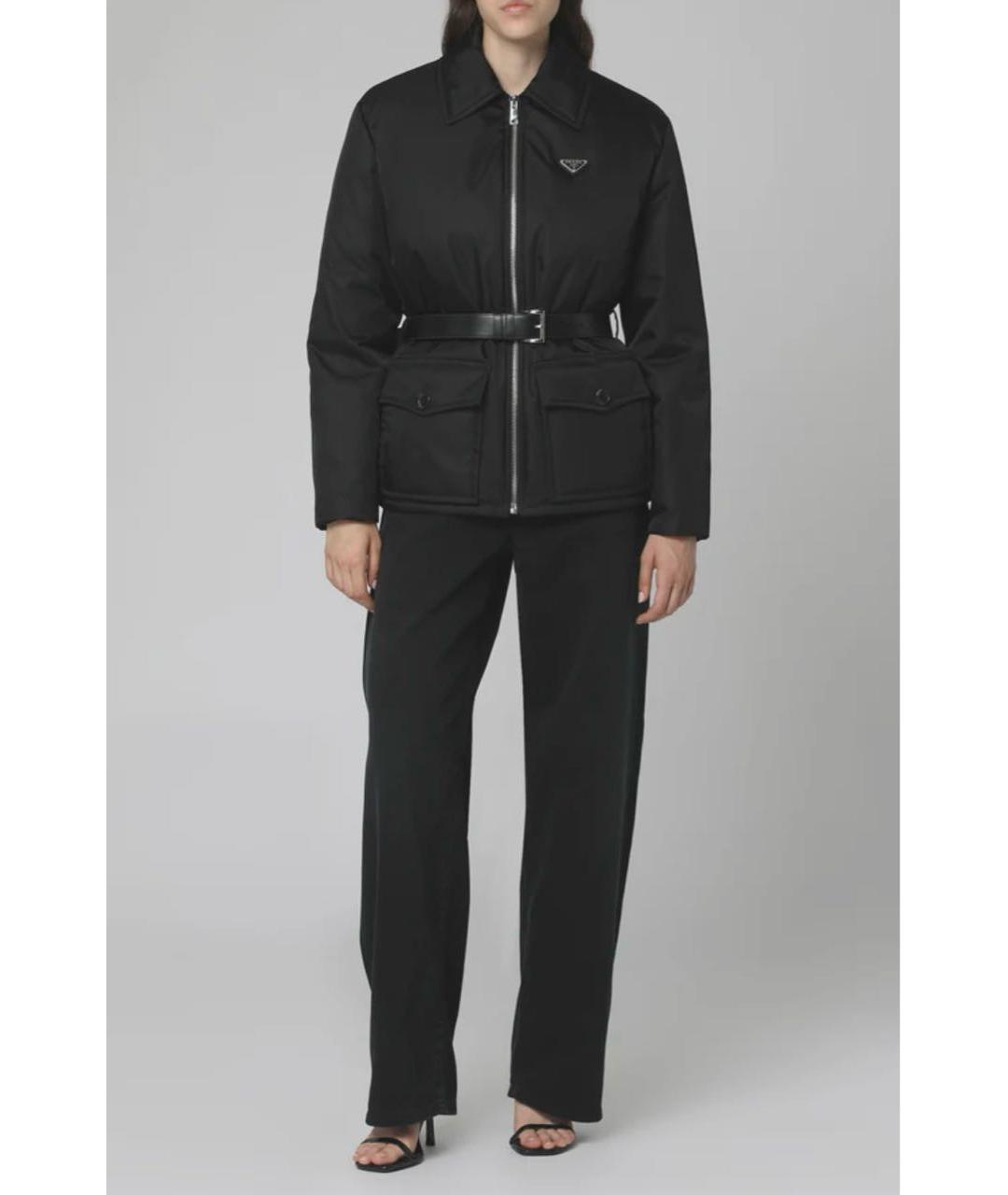 PRADA Черная полиамидовая куртка, фото 7