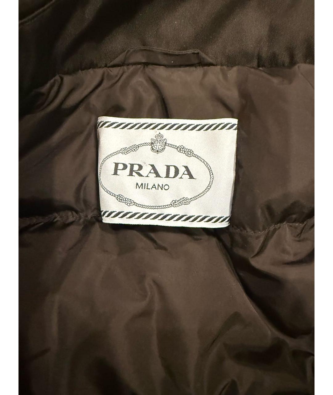 PRADA Черная полиамидовая куртка, фото 3