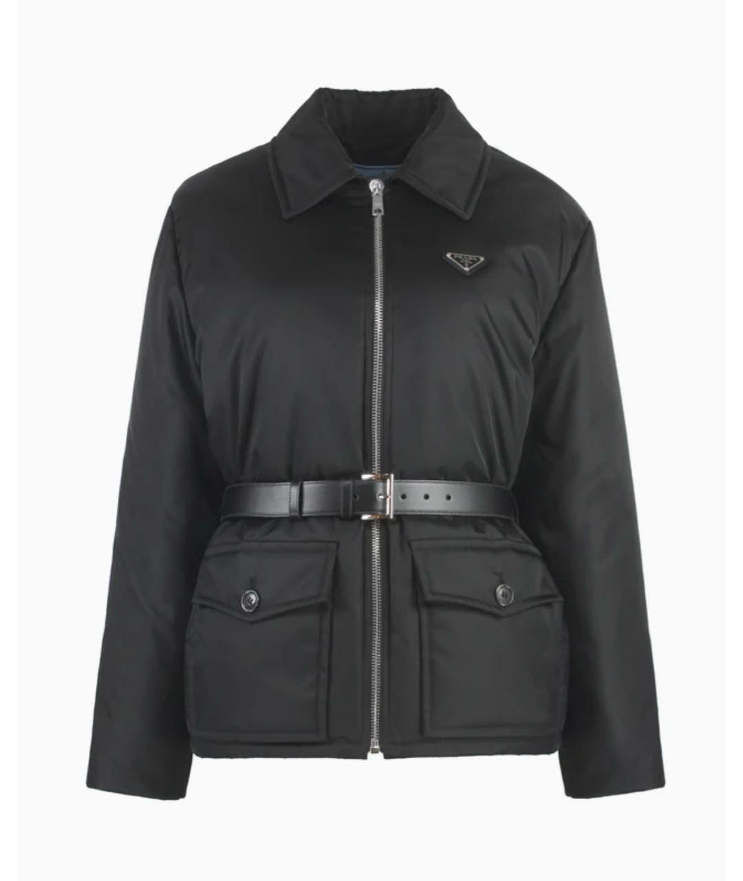 PRADA Черная полиамидовая куртка, фото 9