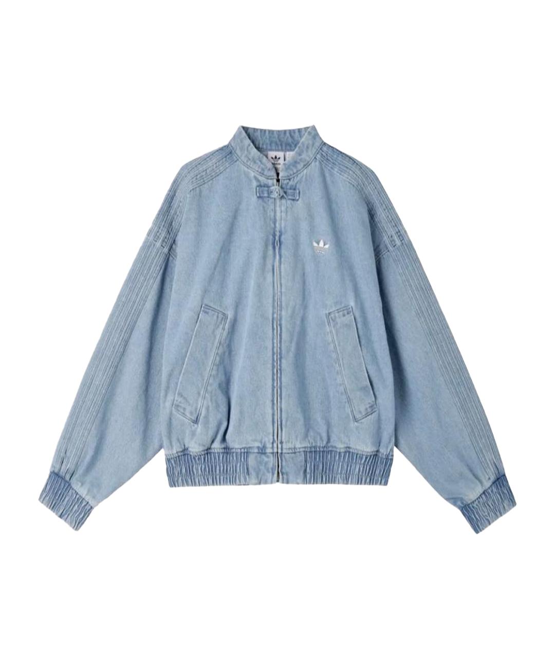 ADIDAS Голубая деним куртка, фото 1
