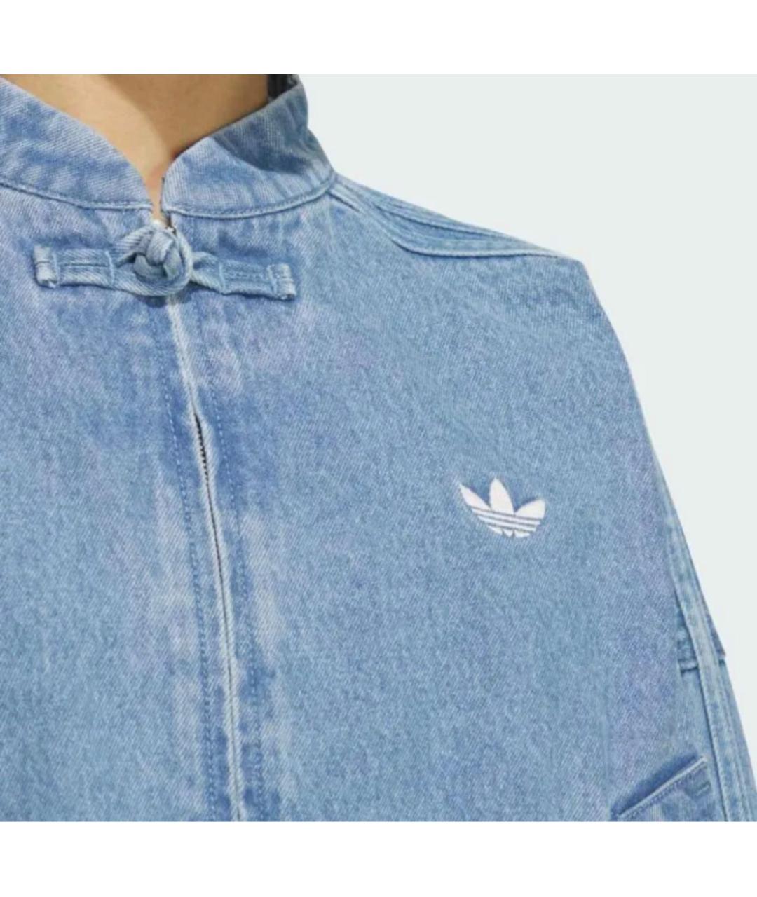 ADIDAS Голубая деним куртка, фото 2
