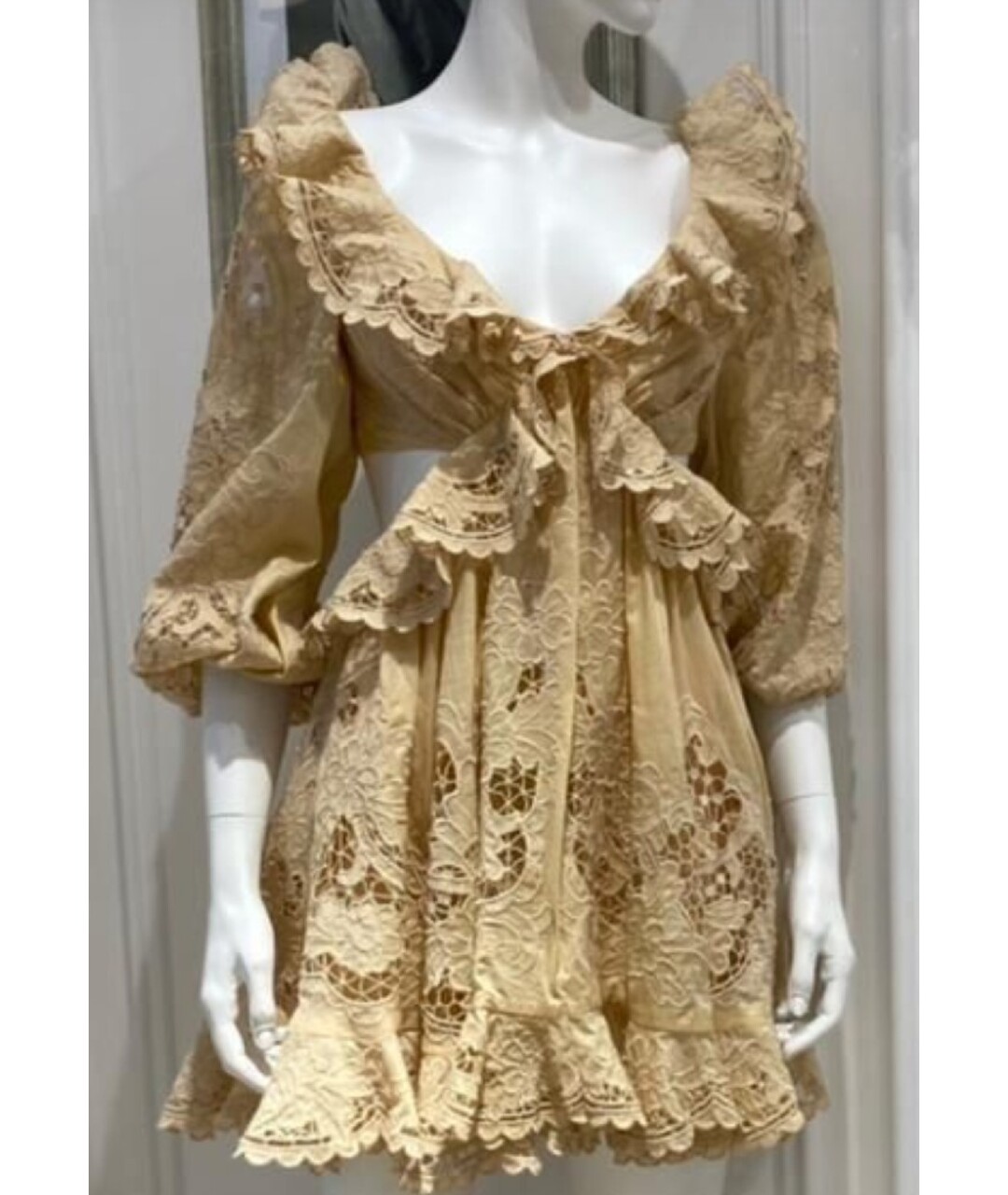 ZIMMERMANN Бежевое платье, фото 7