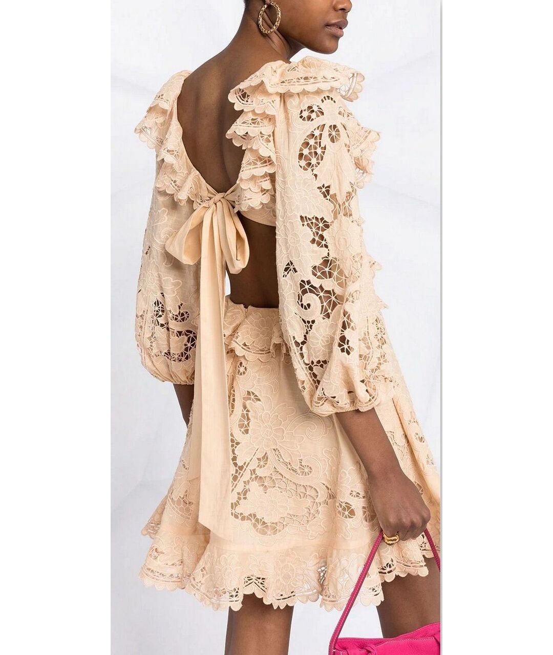 ZIMMERMANN Бежевое платье, фото 3