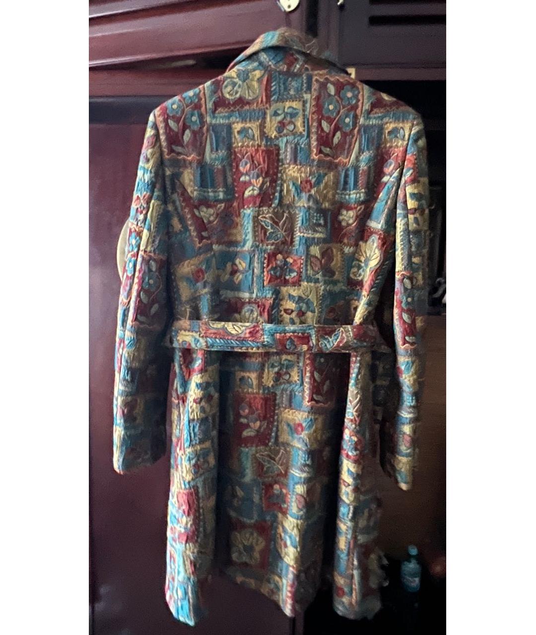 ALEXANDER MCQUEEN Мульти полиэстеровое пальто, фото 2