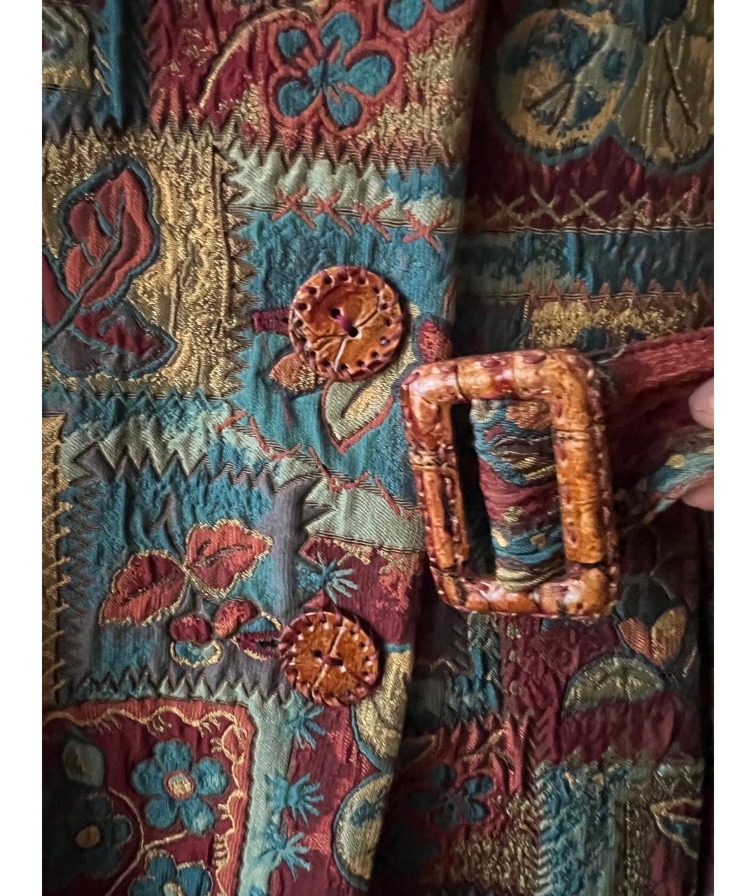 ALEXANDER MCQUEEN Мульти полиэстеровое пальто, фото 4