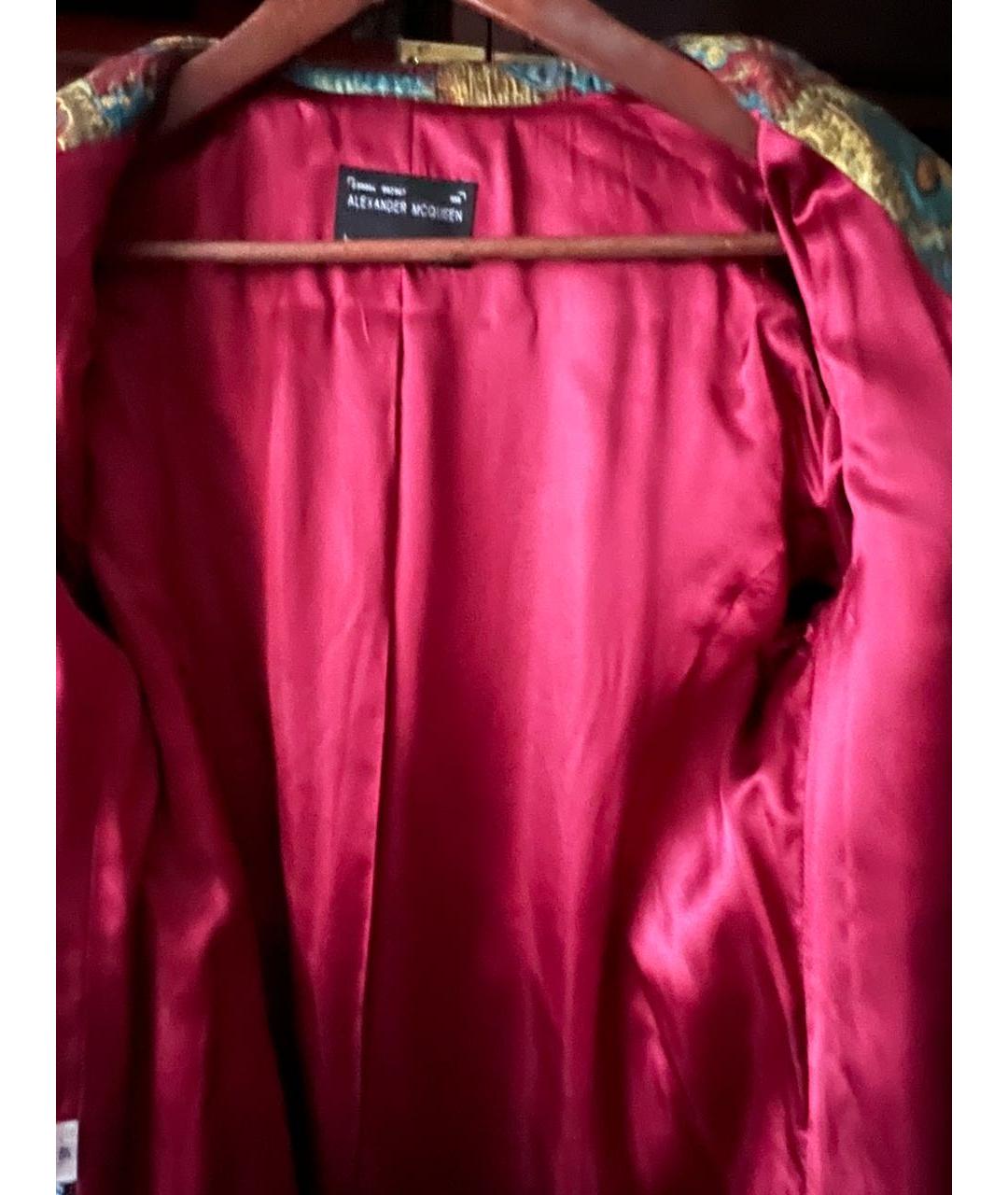 ALEXANDER MCQUEEN Мульти полиэстеровое пальто, фото 3