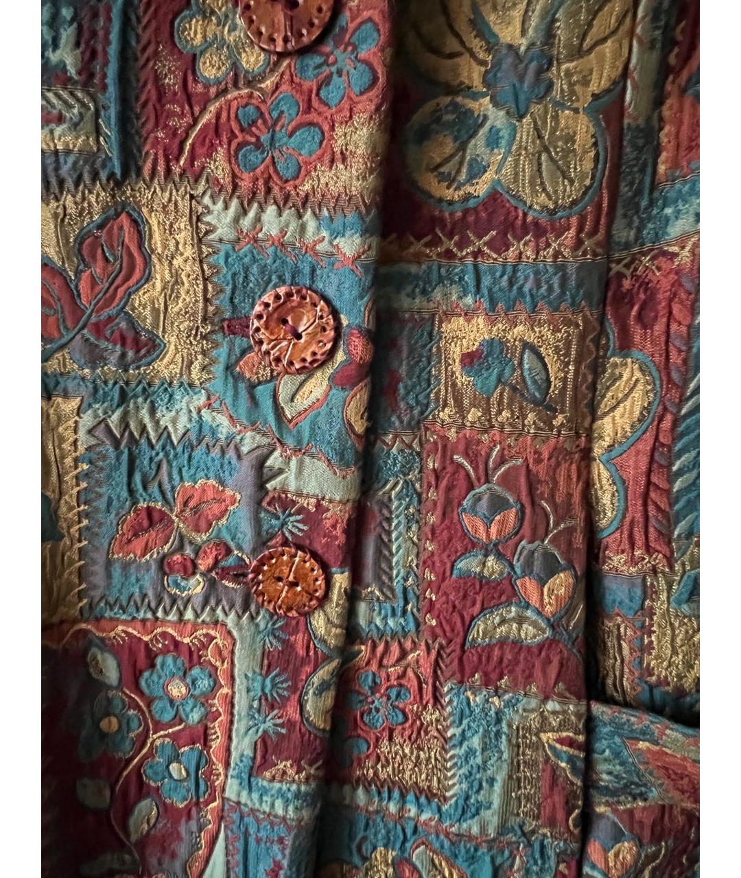 ALEXANDER MCQUEEN Мульти полиэстеровое пальто, фото 6