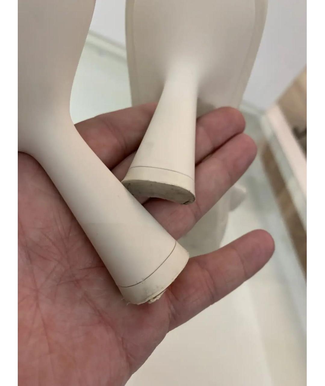 CHRISTIAN DIOR Бежевые кожаные сабо, фото 5