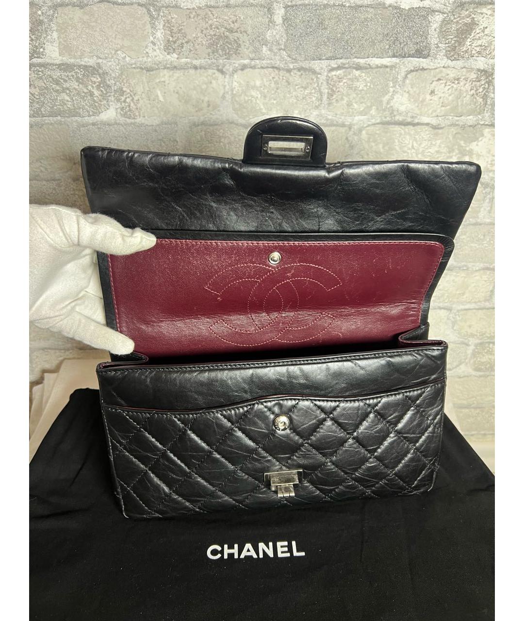 CHANEL Черная кожаная сумка через плечо, фото 7