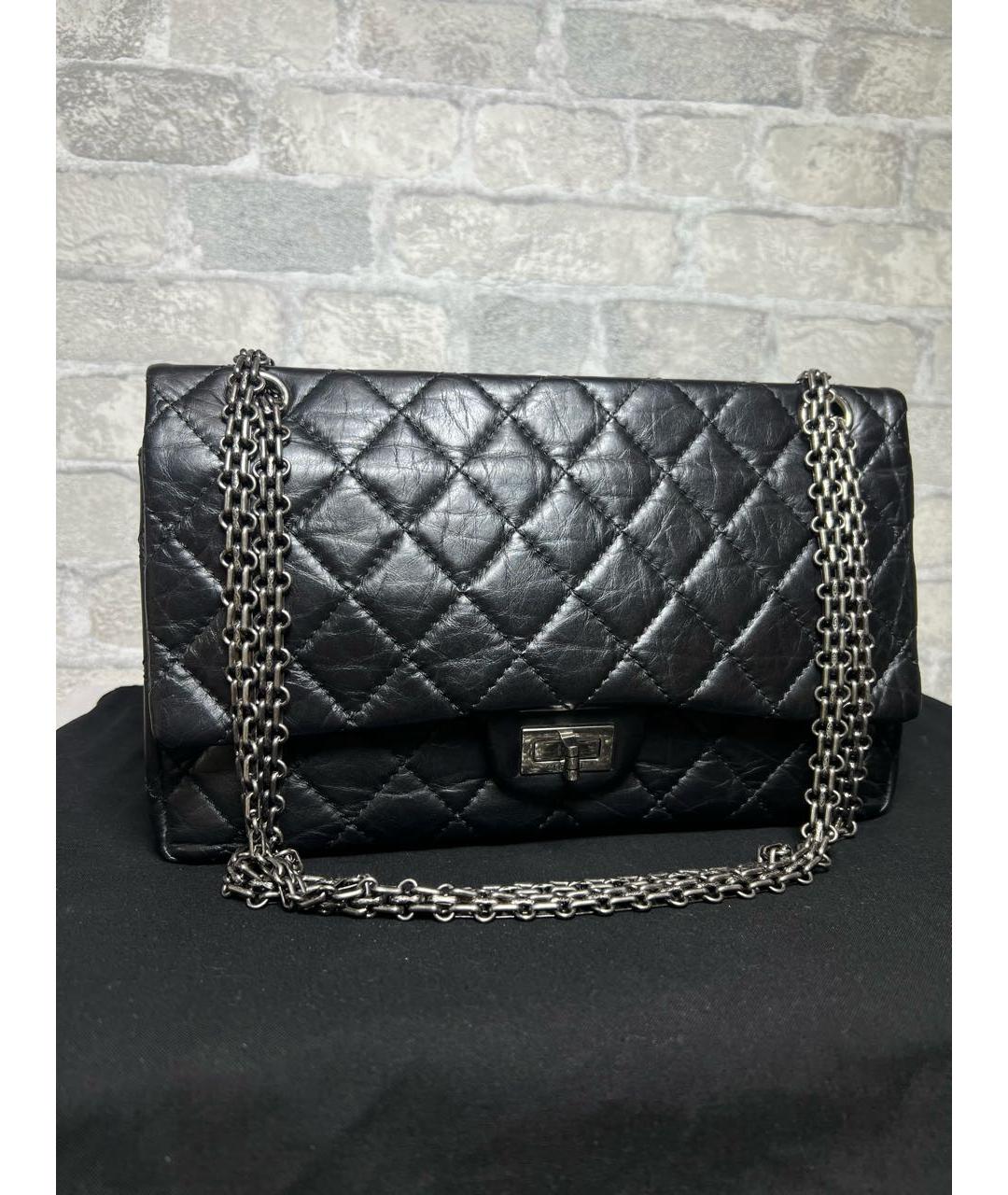 CHANEL Черная кожаная сумка через плечо, фото 3