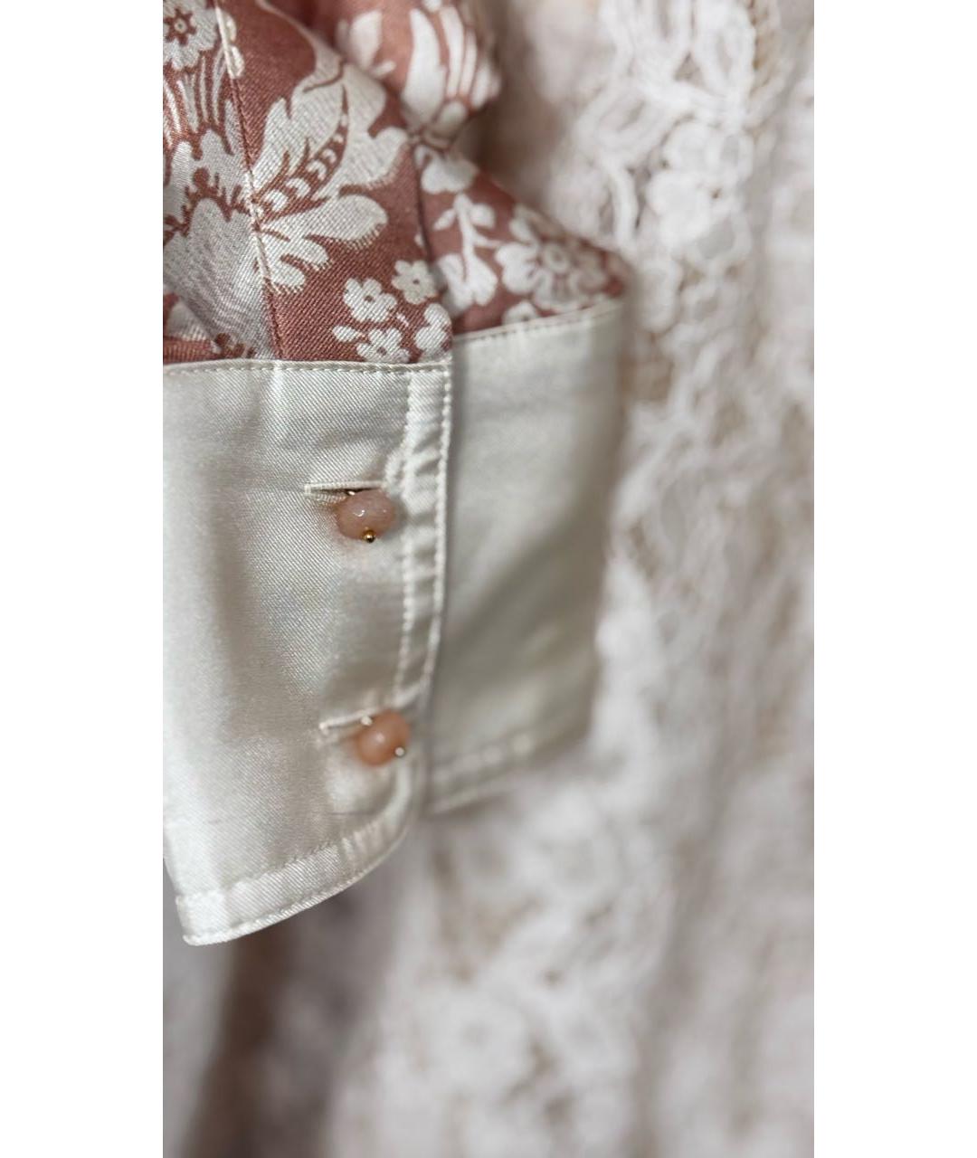 ZIMMERMANN Бежевый шелковый костюм с брюками, фото 5