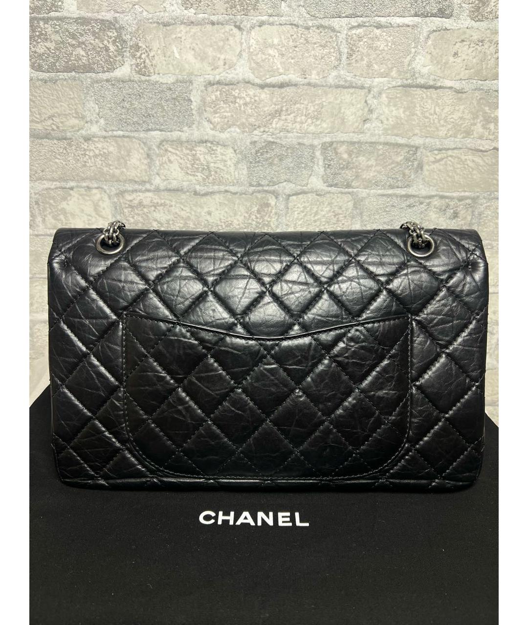 CHANEL Черная кожаная сумка через плечо, фото 4