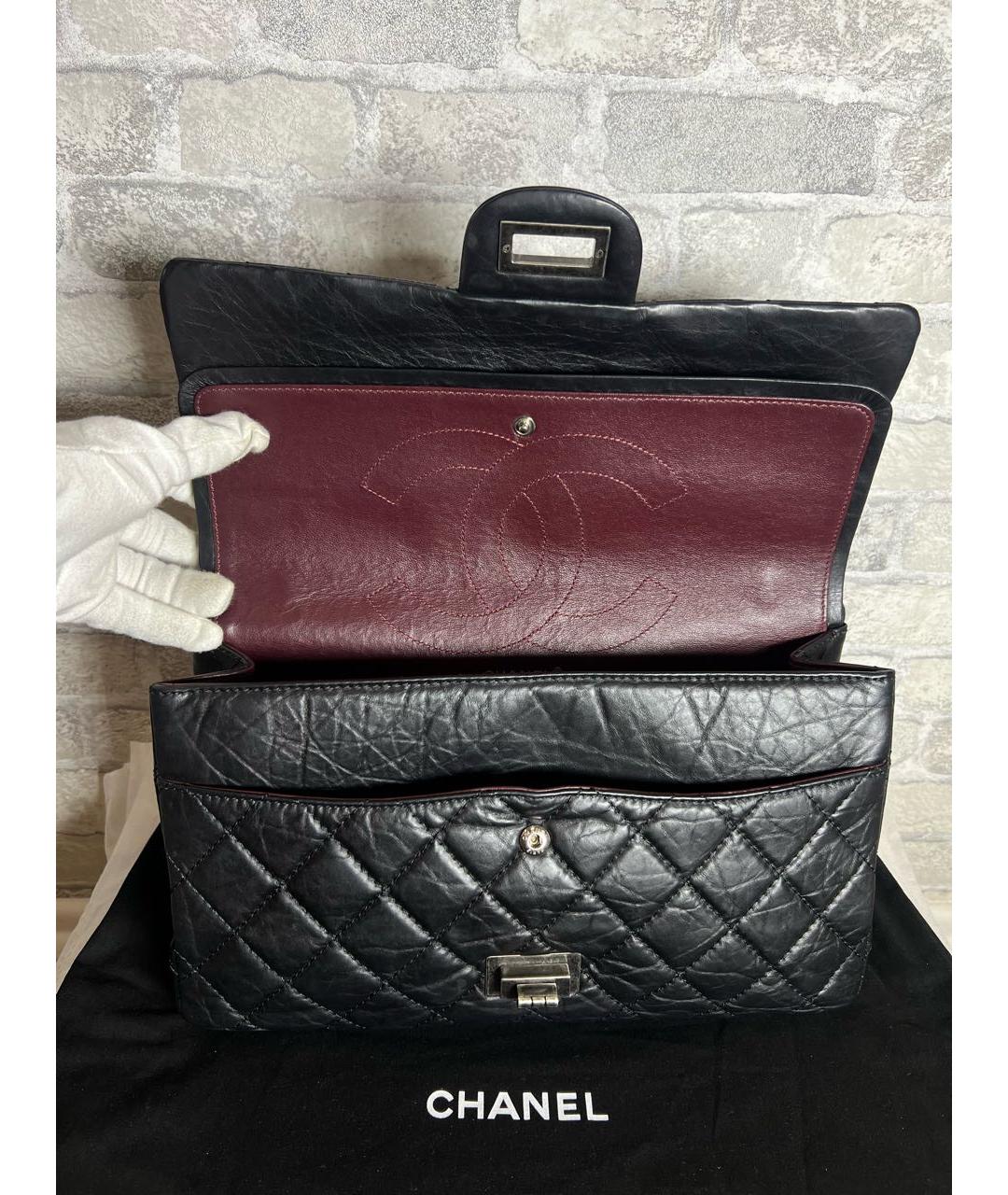 CHANEL Черная кожаная сумка через плечо, фото 7