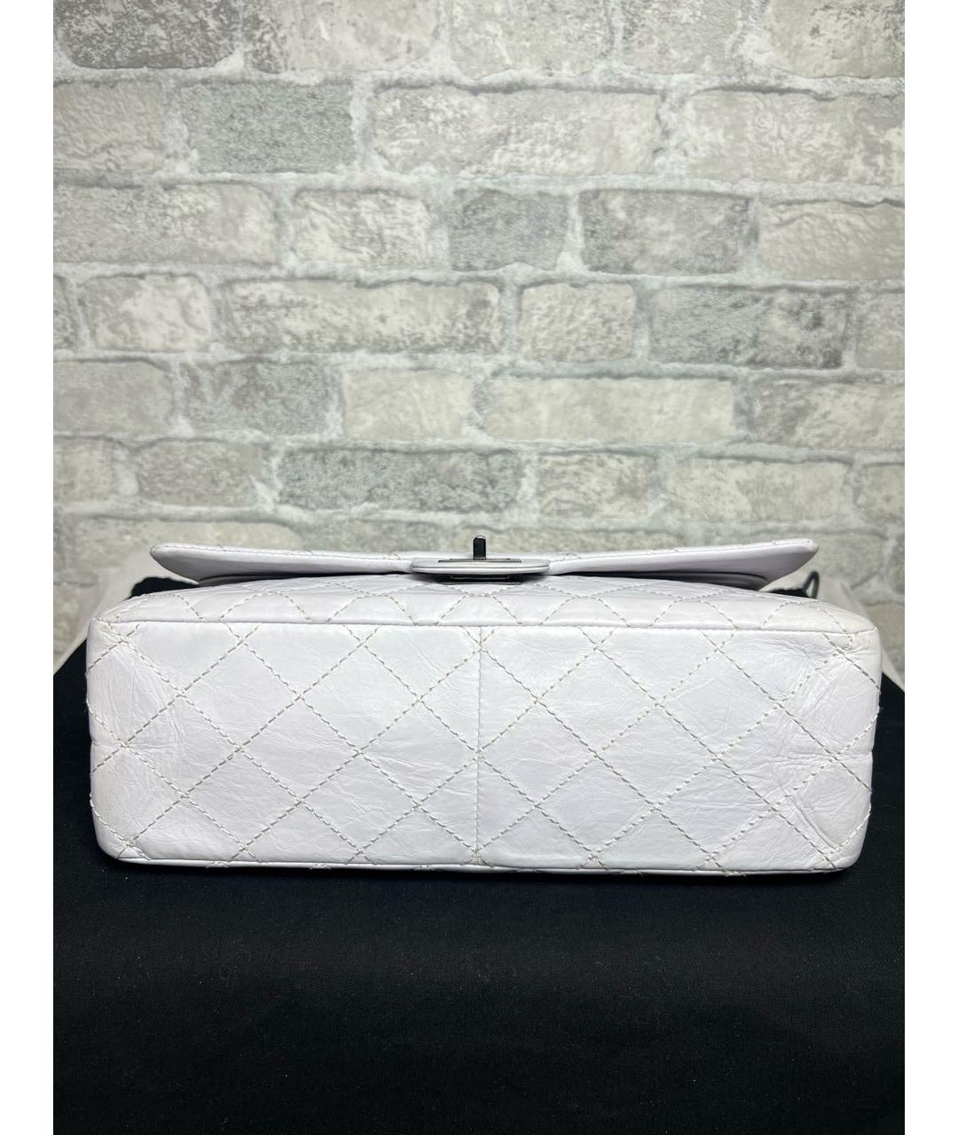 CHANEL Белая кожаная сумка через плечо, фото 6