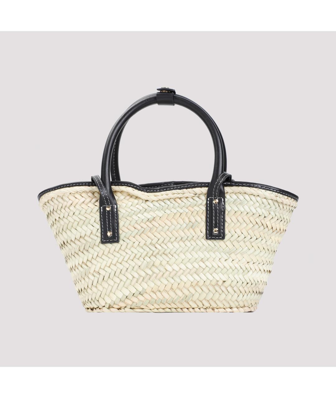 JACQUEMUS Бежевая пелетеная сумка тоут, фото 3