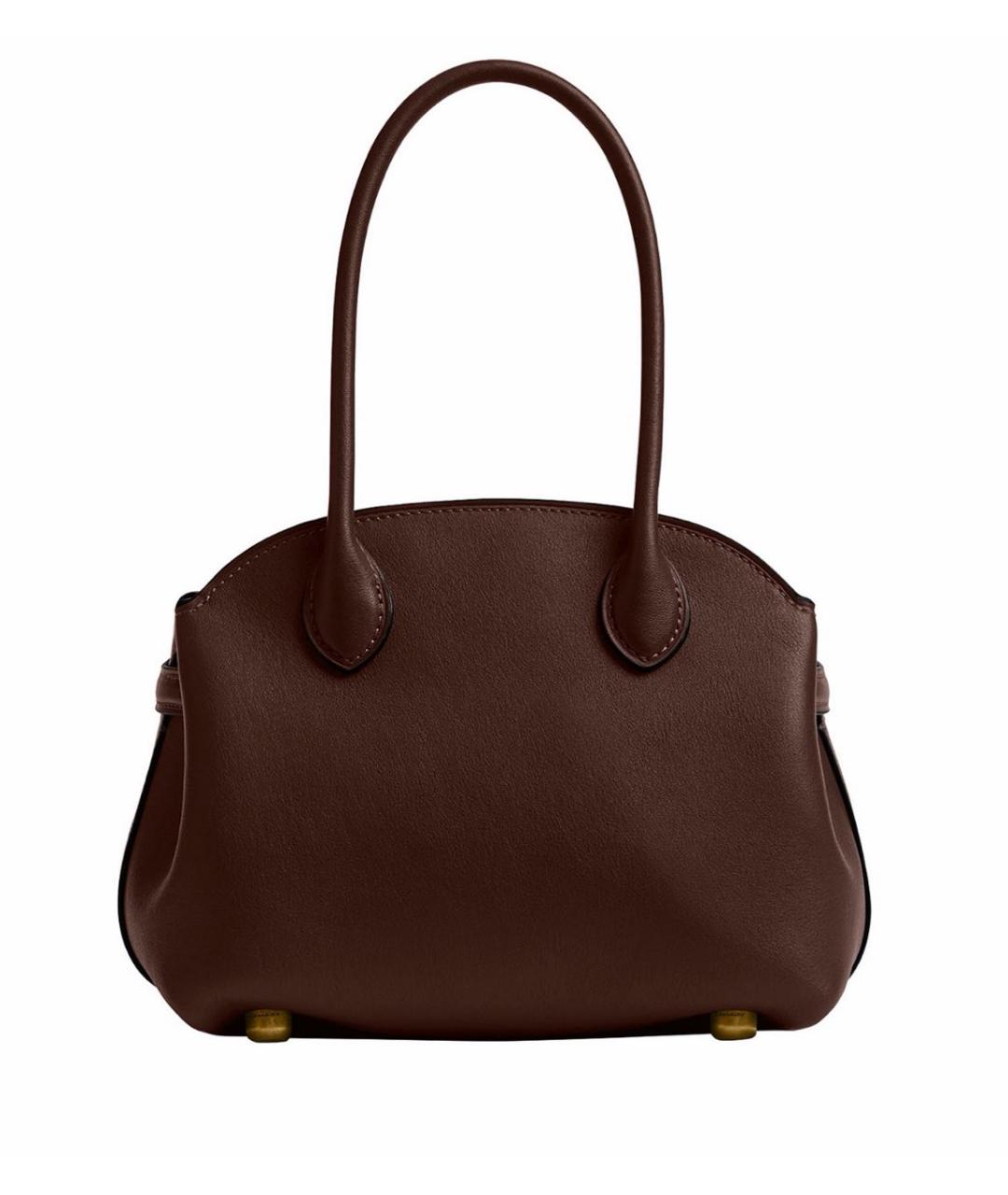 COACH Коричневая кожаная сумка через плечо, фото 5