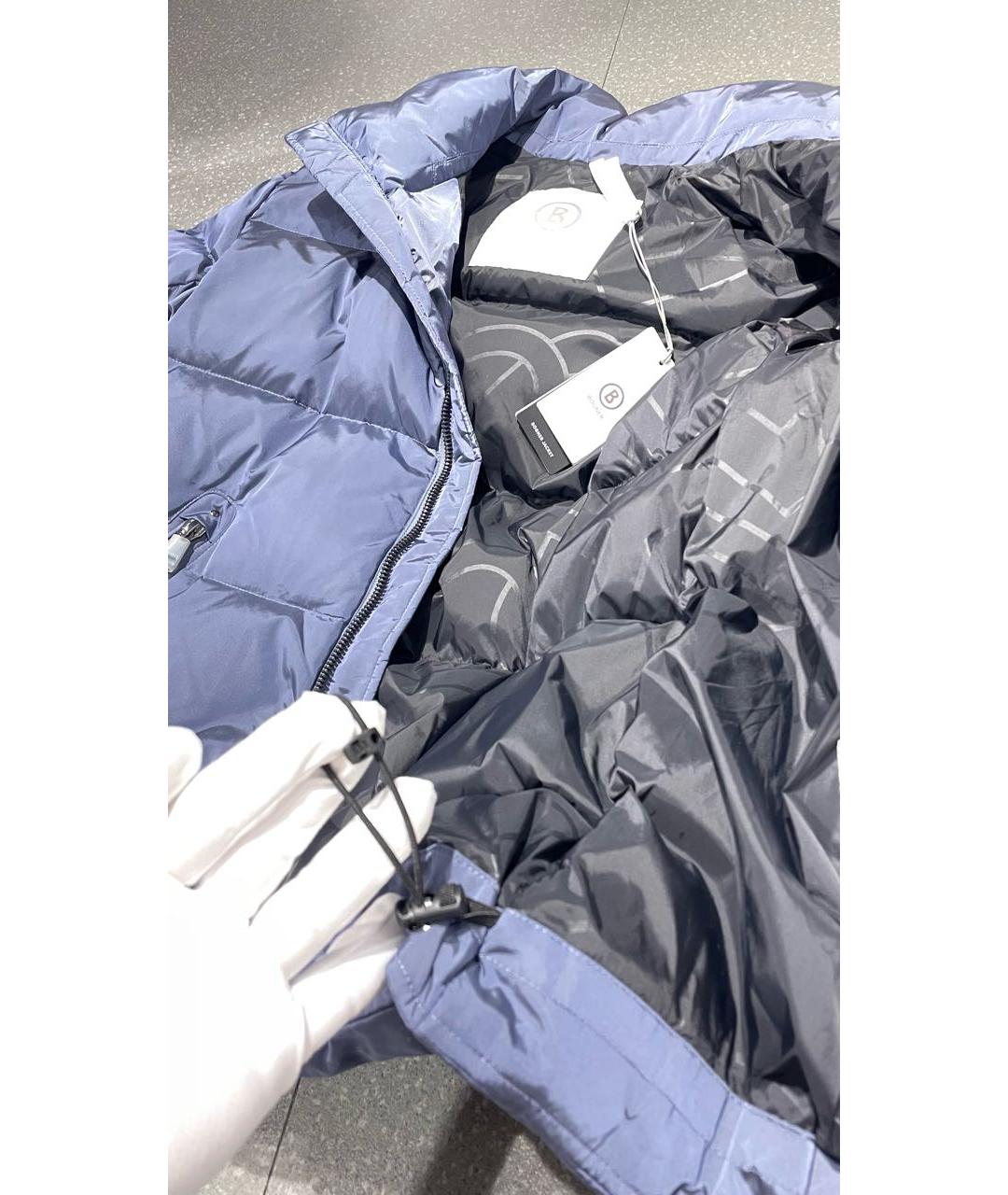 BOGNER Темно-синий полиамидовый пуховик, фото 6