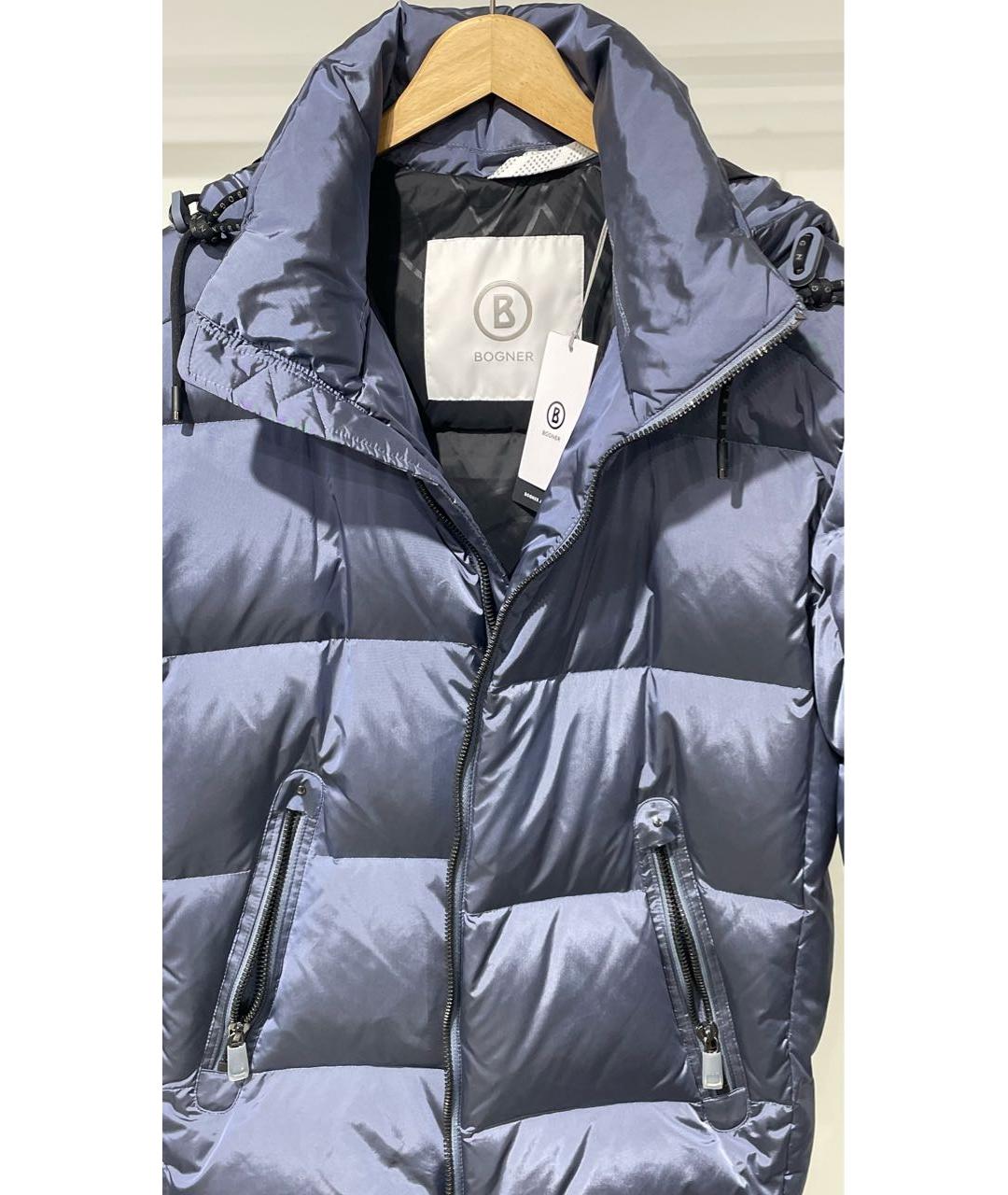 BOGNER Темно-синий полиамидовый пуховик, фото 3