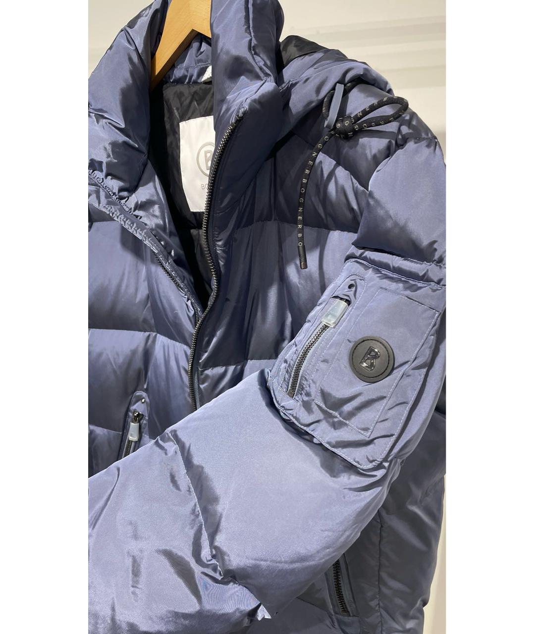 BOGNER Темно-синий полиамидовый пуховик, фото 5