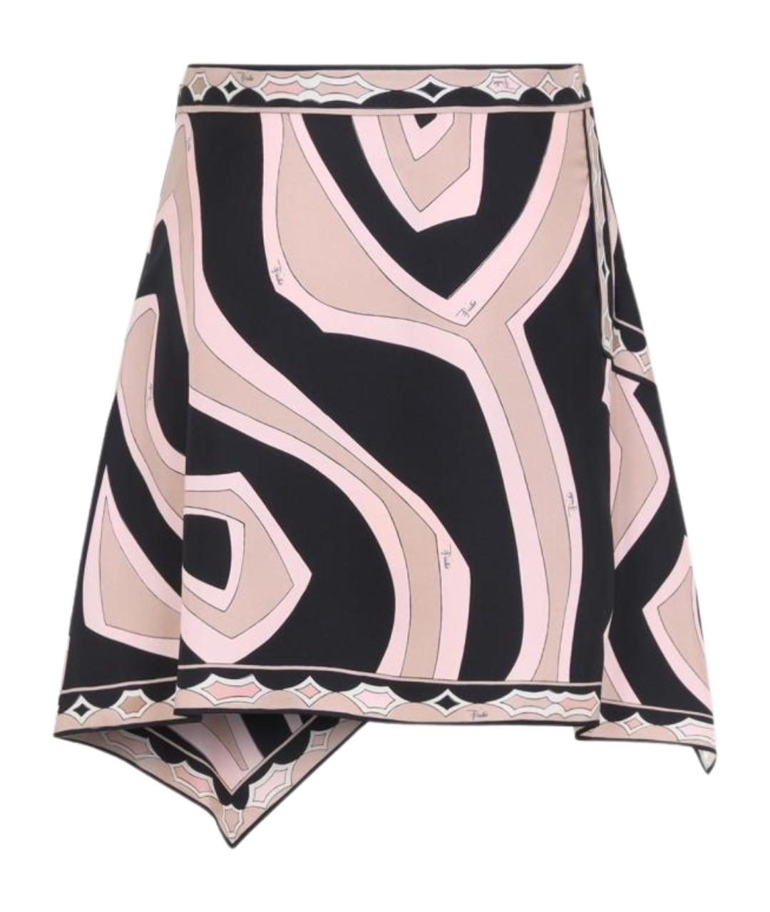 PUCCI Мульти шелковая юбка миди, фото 2
