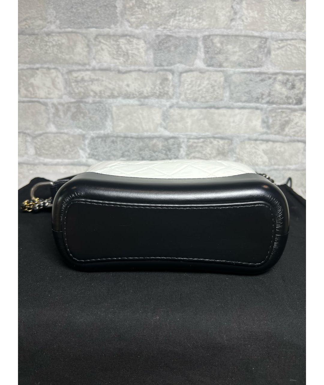 CHANEL Белая кожаная сумка через плечо, фото 7