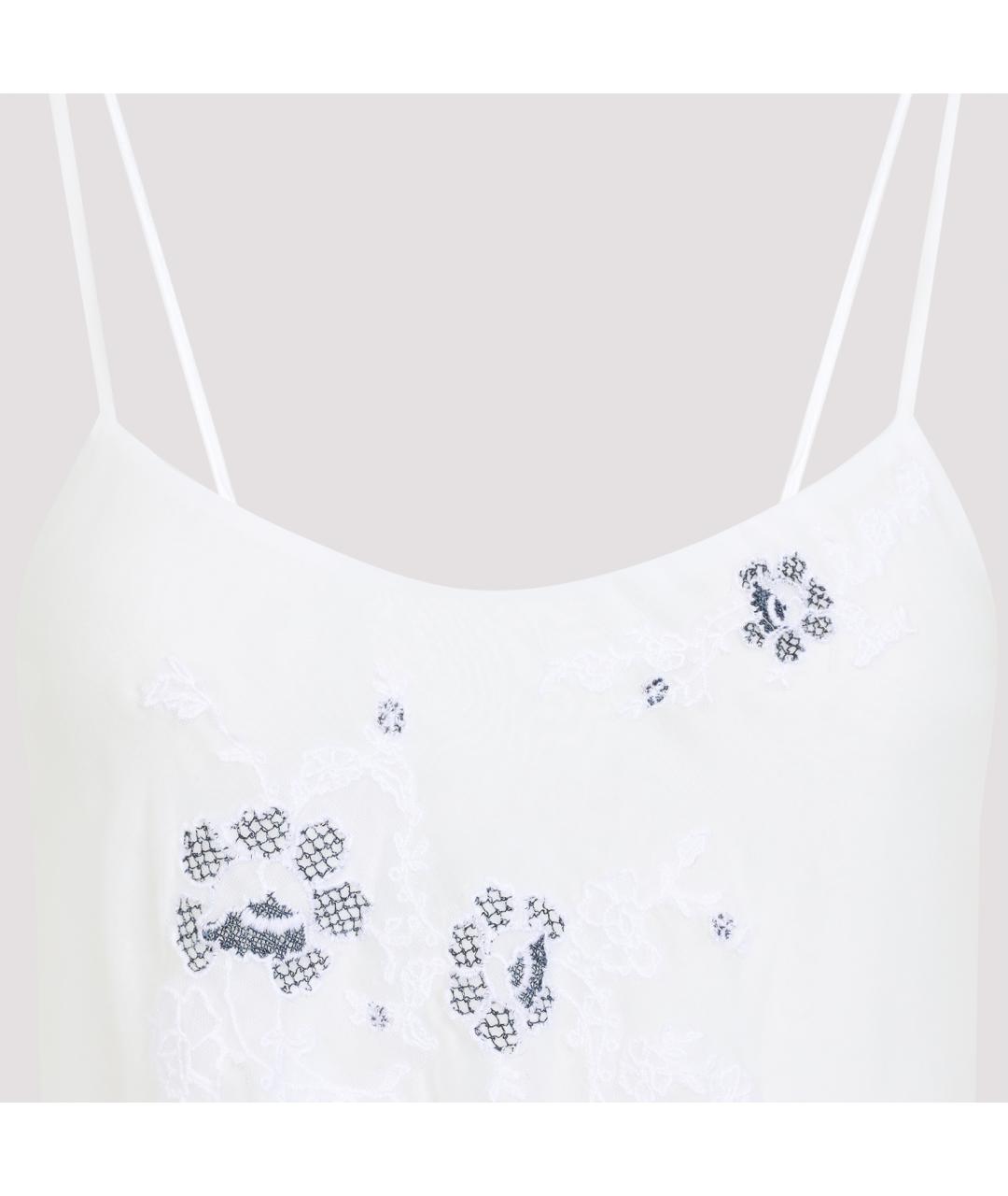 ERMANNO SCERVINO Белый хлопковый сарафан, фото 3