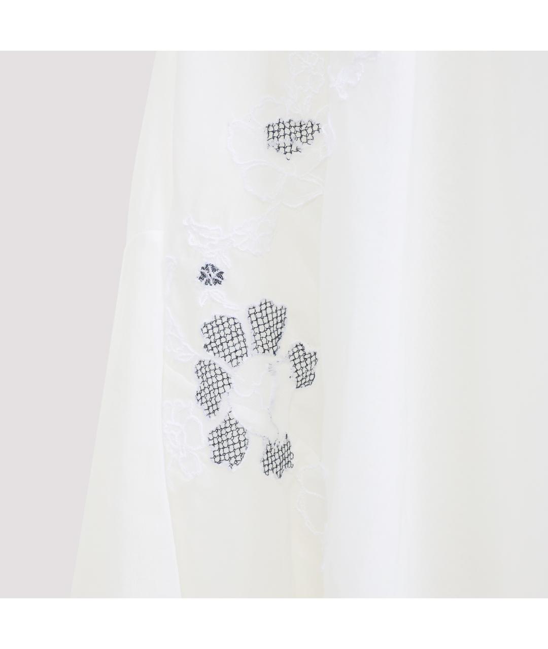 ERMANNO SCERVINO Белый хлопковый сарафан, фото 4