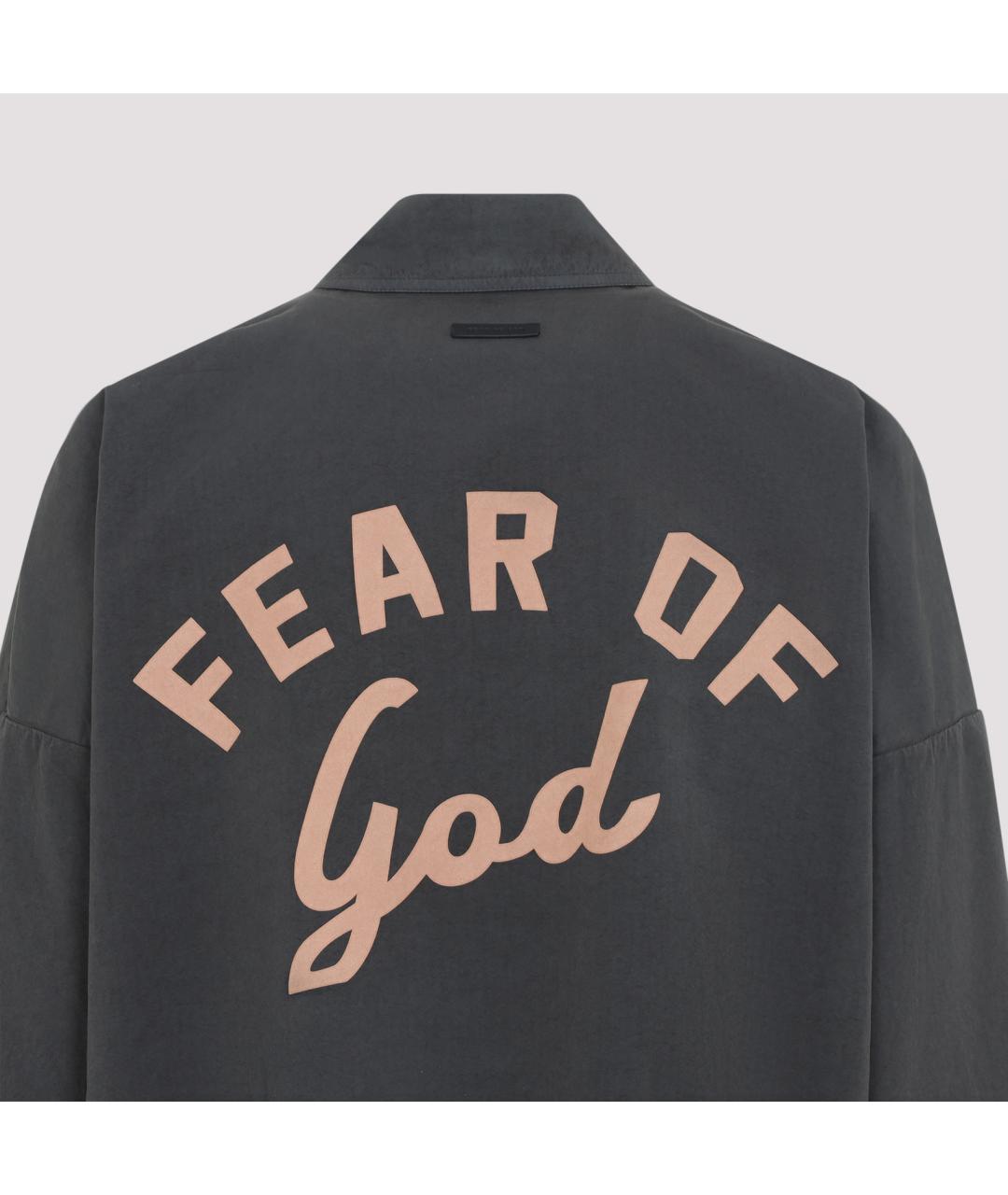FEAR OF GOD Серая хлопковая куртка, фото 4