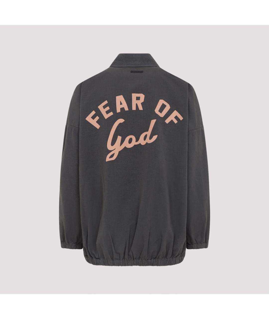 FEAR OF GOD Серая хлопковая куртка, фото 2