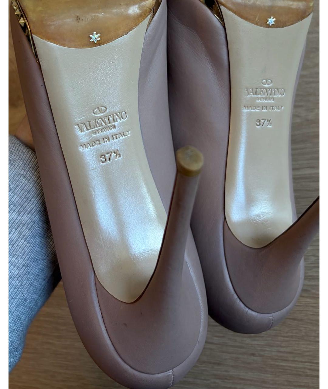 VALENTINO Розовые кожаные туфли, фото 7