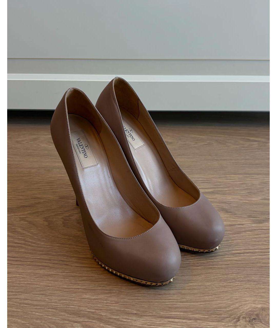 VALENTINO Розовые кожаные туфли, фото 2