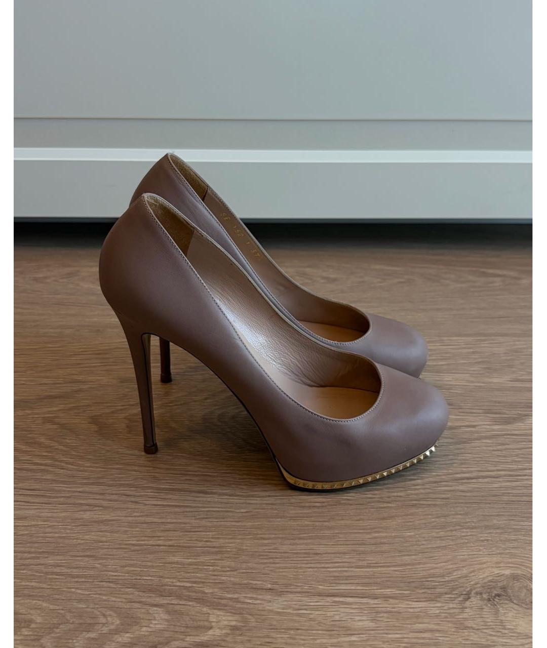 VALENTINO Розовые кожаные туфли, фото 8