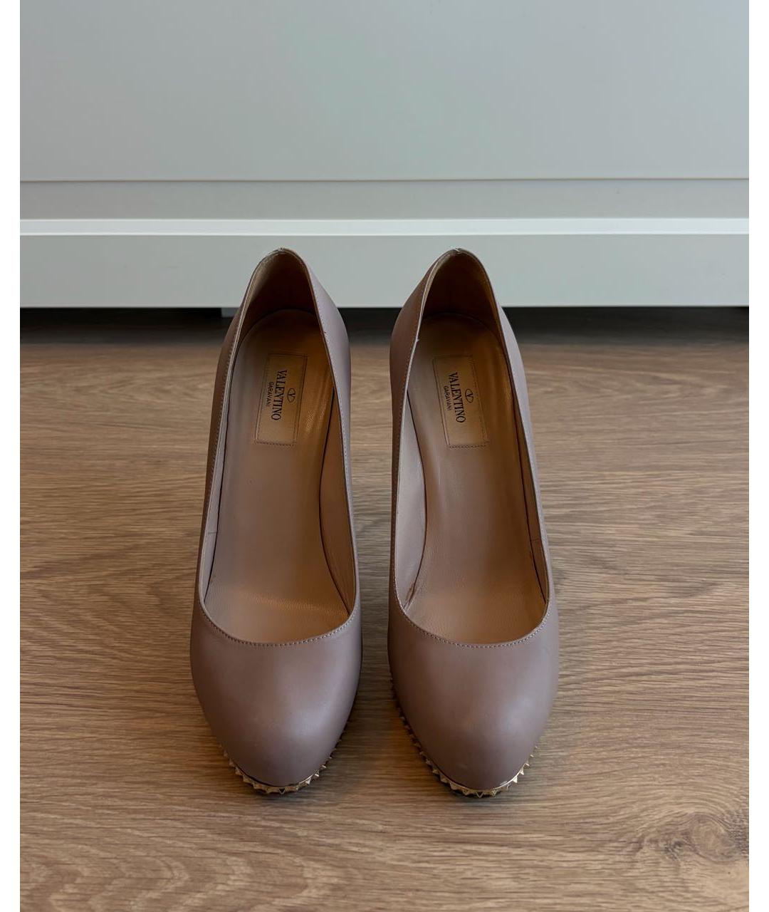 VALENTINO Розовые кожаные туфли, фото 3