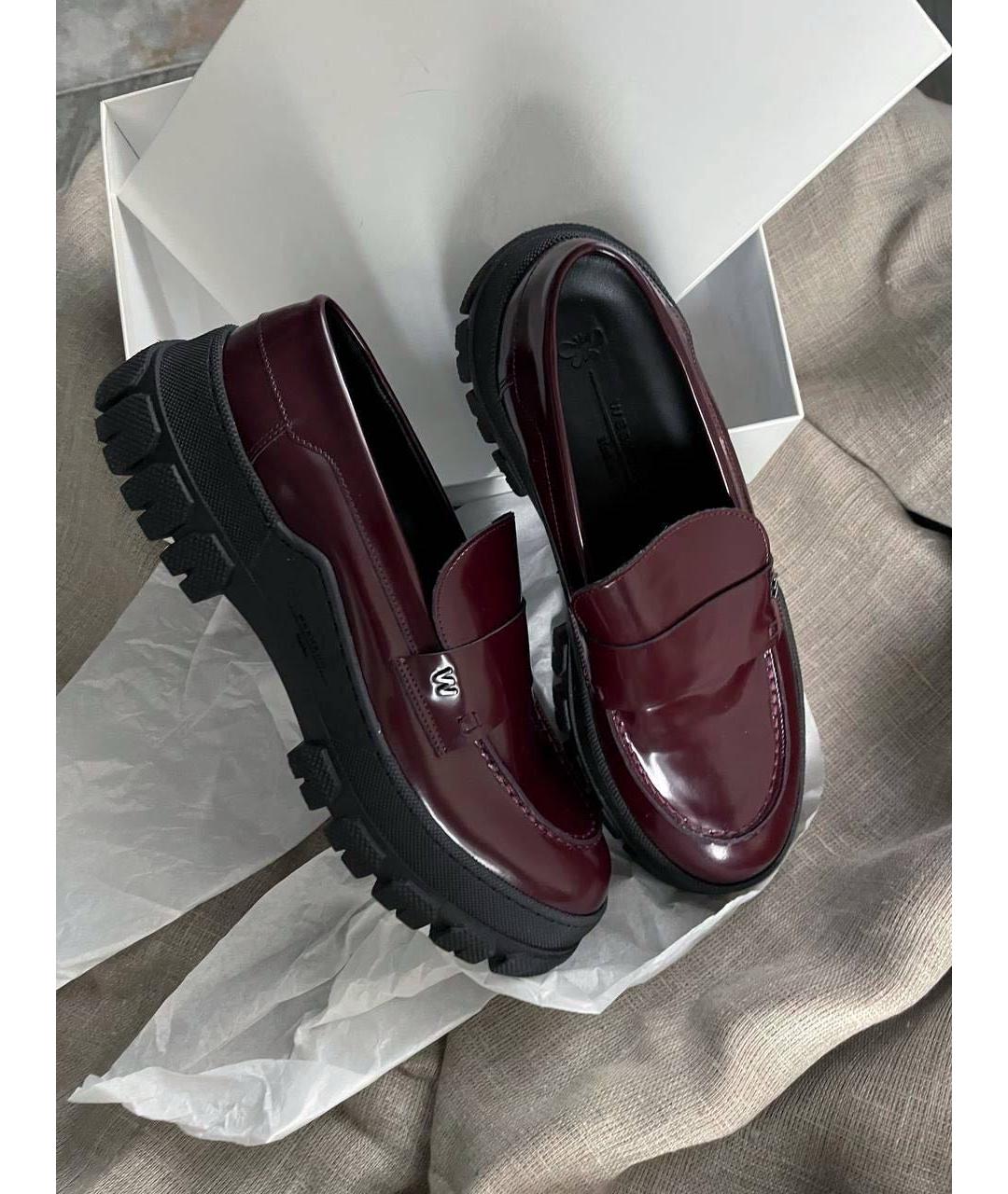 WEEKEND MAX MARA Бордовые лоферы, фото 8