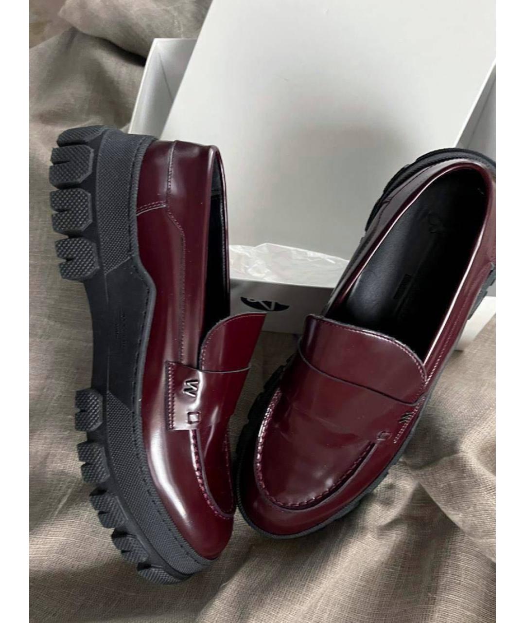 WEEKEND MAX MARA Бордовые лоферы, фото 5